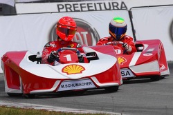 Michael Schumacher et Felipe Massa