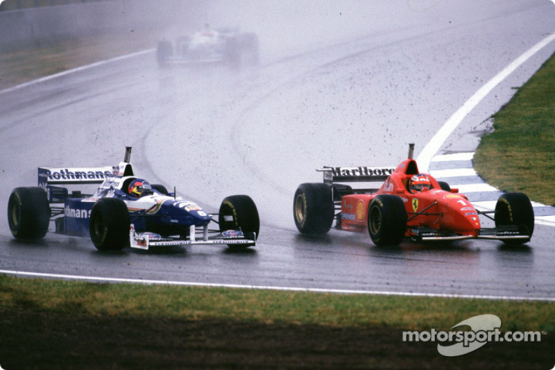 Jacques Villeneuve y Michael Schumacher