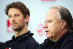 Romain Grosjean, Haas F1 Team y Gene Haas, Haas F1 Team