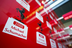 Lista de Campeones del Mundo incluido Michael Schumacher de Ferrari