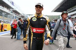 Pastor Maldonado, Lotus F1 Team en la parrilla