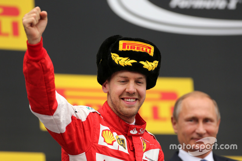 Sebastian Vettel, Scuderia Ferrari e Vladimir Putin, Presidente Russo