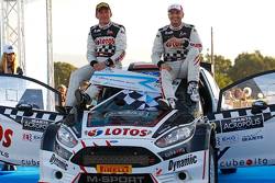 I vincitori Kajetan Kajetanowicz e Jarek Baran, Ford Fiesta R5