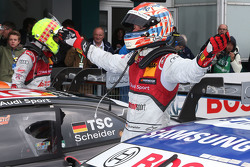 Le vainqueur Timo Scheider, Audi Sport Team Phoenix Audi RS 5 DTM