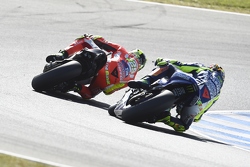Andrea Iannone, Ducati Team et Valentino Rossi, Yamaha Factory Racing