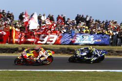 Marc Marquez, Repsol Honda Team, dan Valentino Rossi, Yamaha Factory Racing
