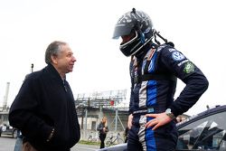 Presidente de la FIA, Jean Todt y Johan Kristoffersson, Volkswagen Team Sweden