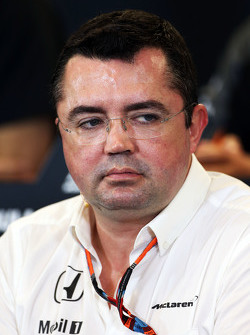 Eric Boullier, McLaren Racing Director en la Conferencia de prensa FIA