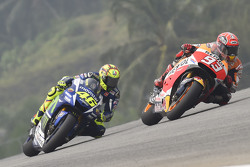 Marc Marquez, Repsol Honda Team en Valentino Rossi, Yamaha Factory Racing