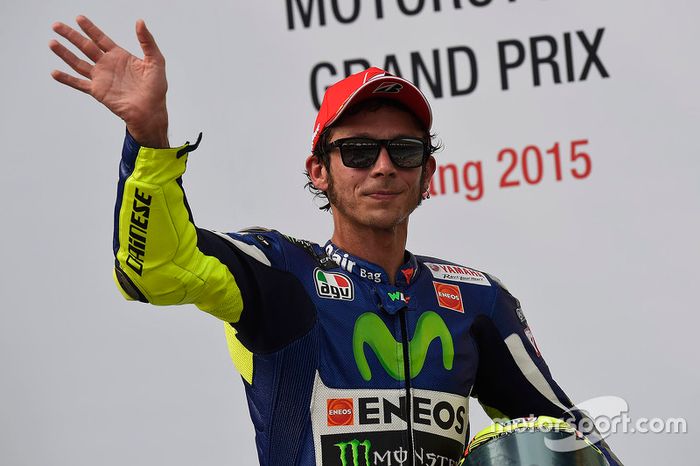 Podium: tercer lugar, Valentino Rossi, Yamaha Factory Racing