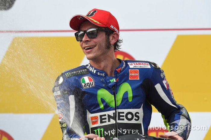 Podium: tercer lugar, Valentino Rossi, Yamaha Factory Racing