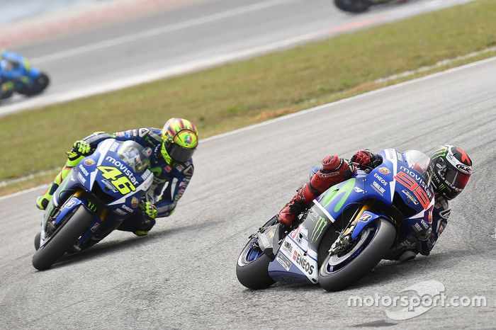 Jorge Lorenzo, Yamaha Factory Racing y Valentino Rossi, Yamaha Factory Racing