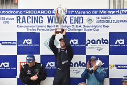 Podio Gara 2: il vincitore Giorgio Mondini, Eurointernational, il secondo classificato Walter Margel