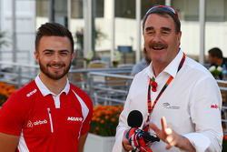 Will Stevens, Manor Marussia F1 Team con Nigel Mansell