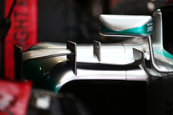 Mercedes AMG F1 W06 sidepod winglet detail