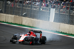 Alexander Rossi, Manor Marussia F1 Team locks up under braking