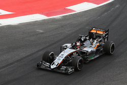 Nico Hulkenberg, Sahara Force India F1 VJM08 aan de finish
