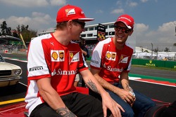 Kimi Raikkonen, Ferrari y Sebastian Vettel, Ferrari