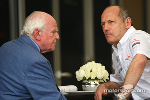 Professor Sid Watkins with Ron Dennis, McLaren, Team Principal, Chairman