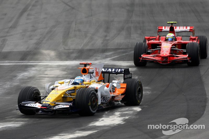 Fernando Alonso, Renault F1 Team , Felipe Massa, Scuderia Ferrari