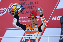 Podium: Derde plaats Dani Pedrosa, Repsol Honda Team