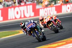 Jorge Lorenzo, Yamaha Factory Racing; Marc Marquez, Repsol Honda Team; Dani Pedrosa, Repsol Honda Te