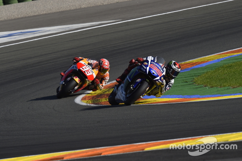 Jorge Lorenzo, Yamaha Factory Racing and Marc Marquez, Repsol Honda Team