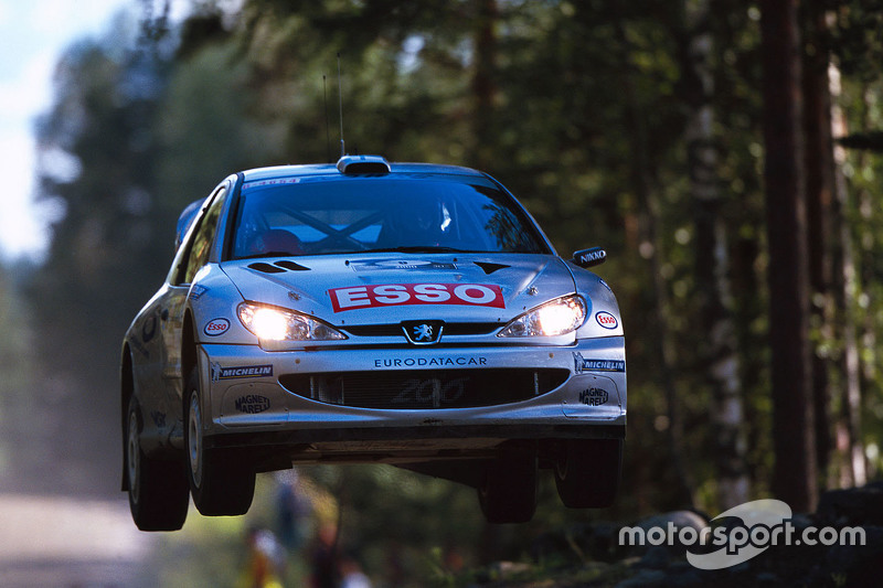 Marcus Gronholm, dan Timo Rautiainen, Peugeot Sport Peugeot 206 WRC