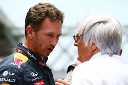 Кристиан Хорнер, руководитель Red Bull Racing и Берни Экклстоун