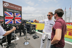 Jenson Button, McLaren op de grid