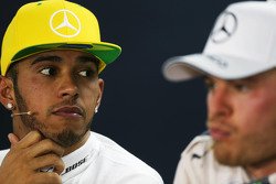 Lewis Hamilton, Mercedes AMG F1 y Nico Rosberg, Mercedes AMG F1