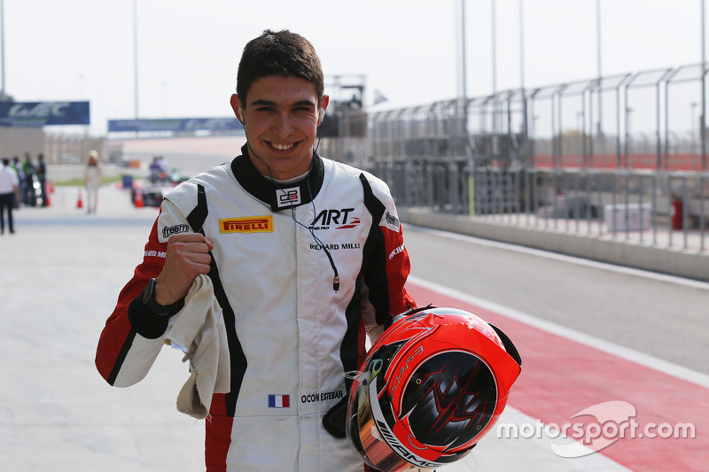 Polesitter Esteban Ocon, ART Grand Prix 