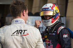Polesitter Pierre Gasly, DAMS en Stoffel Vandoorne, ART Grand Prix