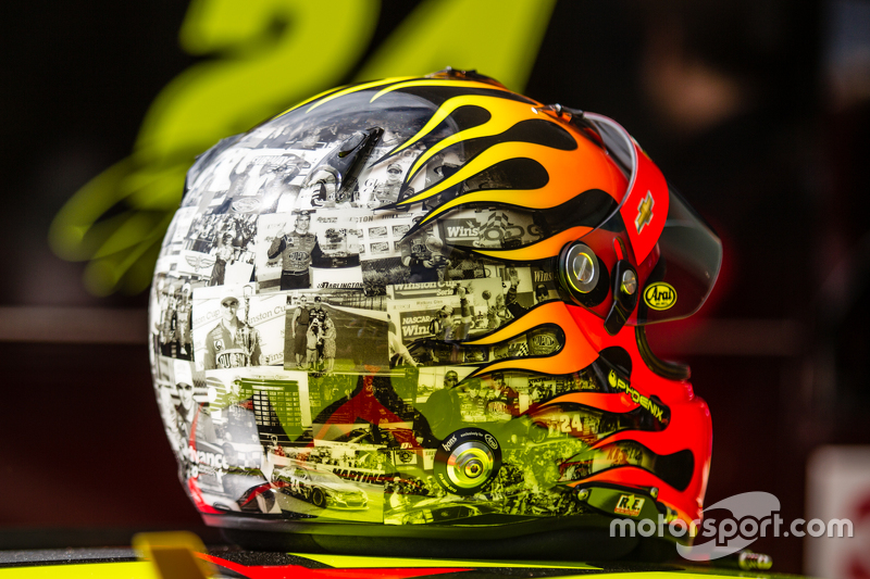 Casco para la última carrera de Jeff Gordon, Hendrick Motorsports Chevrolet