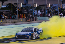 NASCAR XFINITY Series 2015 champion Chris Buescher, Roush Fenway Racing Ford celebratres