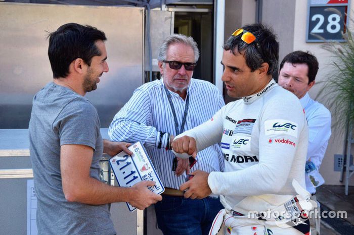 Juan Pablo Montoya junto a Neel Jani, Porsche Team