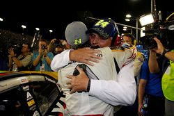 Jeff Gordon, Hendrick Motorsports Chevrolet with team owner Rick Hendrick