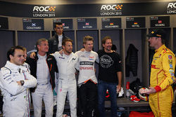 Felipe Massa, David Coulthard, Pascal Wehrlein, Jenson Button, Nico Hulkenberg, ROC founder Fredrik