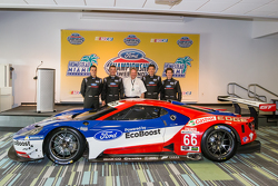 Chip Ganassi Racing Ford GTLM, i piloti per IMSA e Le Mans: Dirk Müller, Joey Hans, RIchard Westbroo