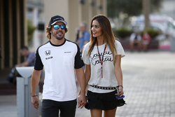 Fernando Alonso, McLaren con la fidanzata Lara Alvarez