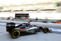 Nico Hulkenberg, Sahara Force India F1 VJM08 deja los pits