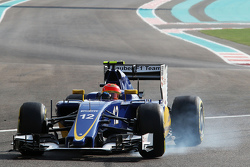 Felipe Nasr, Sauber C34 blocca in frenata
