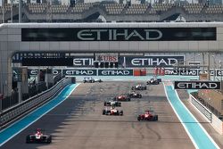 Virtual Safety Car, as Esteban Ocon, ART Grand Prix, Kevin Ceccon, Arden International y Marvin Kirc