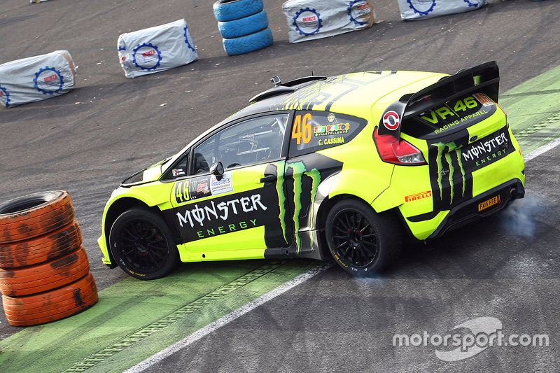 Valentino Rossi und Carlo Cassina, Ford Fiesta