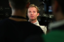 Nico Rosberg, Mercedes AMG F1 with the media