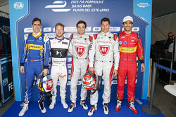 Sébastien Buemi, Sam Bird, Jérôme d'Ambrosio, Loic Duval, Lucas di Grassi