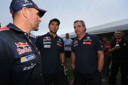 Stéphane Peterhansel, Cyril Despres and Sébastien Loeb, Peugeot Sport