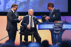 Marcus Smith and his father, Bruton Smith and Darrell Waltrip