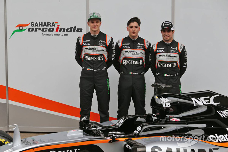 Sergio Perez, Alfonso Celis, Nico Hulkenberg - Sahara Force India F1 VJM09
