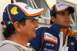 Nelson A. Piquet, Renault F1 Team et son père Nelson